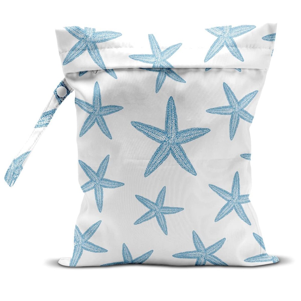 zcyxuuw Wet Bag, Wet Dry Bag, Wet Bag for Swimsuit Travel Beach Pool Dirty Yoga Gym Clothes Makeup Bag Beach Wedding Supplies Waterproof Reusable Shell Pearl Starfish Gifts