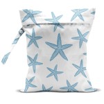 zcyxuuw Wet Bag, Wet Dry Bag, Wet Bag for Swimsuit Travel Beach Pool Dirty Yoga Gym Clothes Makeup Bag Beach Wedding Supplies Waterproof Reusable Shell Pearl Starfish Gifts