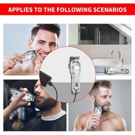 MEROM Charger Cord Compatible with SURKER Mens Hair Grooming Trimmer K7S K7S-Silver K7S-Gold K9S SK-1616 Replacement Hair Clipper Power Cable