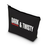 BDPWSS Makeup Bag For Women Dark And Twisty TV Show Inspire Gifts For Nurses Doctor Paramedics Toiletry Bag Travel Pouch (Dark & twisty bl 2)