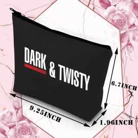 BDPWSS Makeup Bag For Women Dark And Twisty TV Show Inspire Gifts For Nurses Doctor Paramedics Toiletry Bag Travel Pouch (Dark & twisty bl 2)