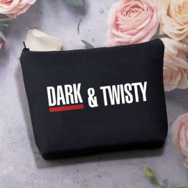 BDPWSS Makeup Bag For Women Dark And Twisty TV Show Inspire Gifts For Nurses Doctor Paramedics Toiletry Bag Travel Pouch (Dark & twisty bl 2)
