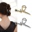 Fuyunohi Flower Clips, Large Flower Hair Clips Jaw Clips Hair Claws for Women (Gold/Silver Rose)