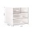 Marknor Makeup / Desk Organizer with 4 Drawers, Sundries Vanity Organizer, Cosmetic Organizer, Desk Storage Box, Bathroom Counter or Dresser, White QBH-4CT-1