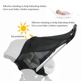 Baby Stroller Sun Shade Net Compatible with Doona, Sun Cover Protection fit Doona, Car Seat & Stroller Sunshade Awning Canopy Umbrella ProtectionShield with Great UV Protection Performance