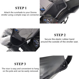 Baby Stroller Sun Shade Net Compatible with Doona, Sun Cover Protection fit Doona, Car Seat & Stroller Sunshade Awning Canopy Umbrella ProtectionShield with Great UV Protection Performance