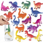 Color Changing Dinosaur Toys,15 Pieces Changing Color Dinosaur Set,Mold Free Bath Toys,Great Gift for Kids Boys and Girls,for Easter Egg Fillers,Goodie Bags Fillers,Themed Party