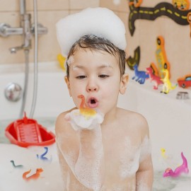 Color Changing Dinosaur Toys,15 Pieces Changing Color Dinosaur Set,Mold Free Bath Toys,Great Gift for Kids Boys and Girls,for Easter Egg Fillers,Goodie Bags Fillers,Themed Party