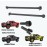 for 1/7 ARRMA Mojave 6S BLX Rear Drive Shaft Upgrades Part,45 Hardened Steel Rear CVD Universal Joints/Wheel AXLE & DOGBONE for 1/7 ARRMA Mojave 6S V2 4WD Desert Short Truck 2pcs/Set(Black)