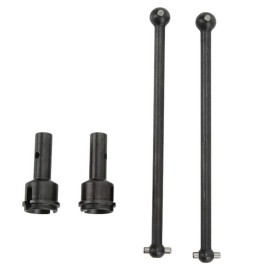 for 1/7 ARRMA Mojave 6S BLX Rear Drive Shaft Upgrades Part,45 Hardened Steel Rear CVD Universal Joints/Wheel AXLE & DOGBONE for 1/7 ARRMA Mojave 6S V2 4WD Desert Short Truck 2pcs/Set(Black)