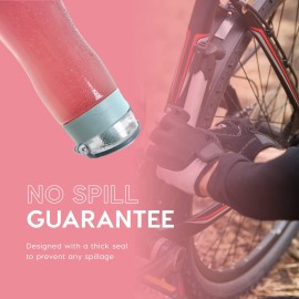 1 BPA Free Sports Water Bottles for School Gym Bicycle Car - Leak Proof Sports Waterbottles - See Through Reusable Clear Water Bottle botella de agua Made of Tritan Plastic Refillable 20-24oz