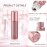 BOSMIOW 10 Pack Essential Oil Roller Bottles 10ml Refillable Pink Glass Roll On Bottle With Stainless Steel Roller Ball Travel Perfume Sample Bottles