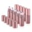 BOSMIOW 10Pcs Essential Oil Roller Bottles,5ml Pink Glass Roll-on Bottles with Stainless Steel Roller Ball for Perfume Sample,Deodorant,Lotion