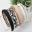 6PK Different Designs Headbands for Women Non Slip Flower Black White Solid Headband Set Cute Pearl Hair Band for Girls Twisted Hairband