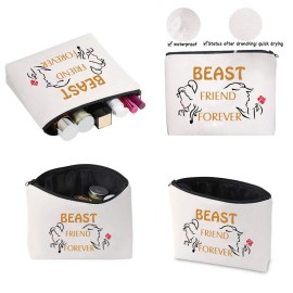 CMNIM Beauty Beast Inspired Gift Beast Cosmetic makeup Bag Beast Friend Forever Zipper Pouch Bag for Fans (Beast Inspired Bag) CMNIM Beauty Beast Inspired Gift Beast Cosmetic makeup Bag Beast Friend Forever Zipper Pouch Bag for Fans (Beast Inspired Bag)