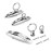 Quick Release Fender Hanger 316 Stainless Steel Fender Hangers,Marine Fender Hanger use for Pontoon Boat,Boat Top Hinges,Swivel Side Mount Hinge,Quick Release Hinge Pack of 2