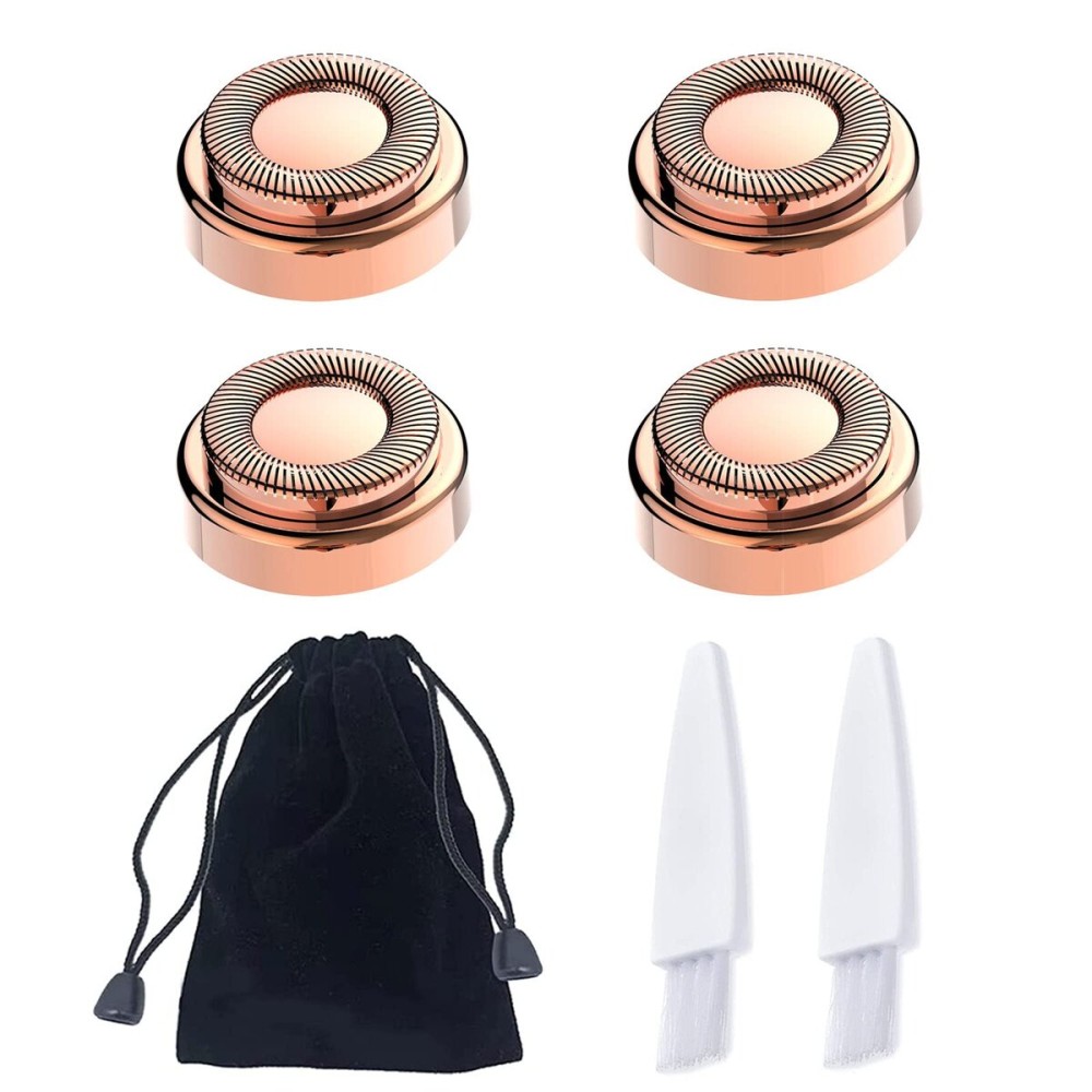 4PCS LinMei Replacement Heads Compatible for GEN 1 Finishing Touch Flawless Women\'s Painless Hair Remover with Cleaning Brushes and Storage Bag 4PCS LinMei Replacement Heads Compatible for GEN 1 Finishing Touch Flawless Women\'s Painless Hair Remover with Cleaning Brushes and Storage Bag