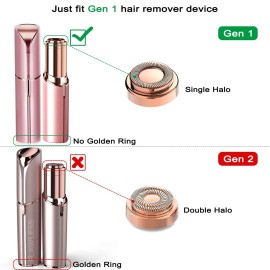 4PCS LinMei Replacement Heads Compatible for GEN 1 Finishing Touch Flawless Women\'s Painless Hair Remover with Cleaning Brushes and Storage Bag 4PCS LinMei Replacement Heads Compatible for GEN 1 Finishing Touch Flawless Women\'s Painless Hair Remover with Cleaning Brushes and Storage Bag