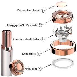 4PCS LinMei Replacement Heads Compatible for GEN 1 Finishing Touch Flawless Women\'s Painless Hair Remover with Cleaning Brushes and Storage Bag 4PCS LinMei Replacement Heads Compatible for GEN 1 Finishing Touch Flawless Women\'s Painless Hair Remover with Cleaning Brushes and Storage Bag