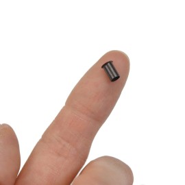 500 Pcs 3.4 mm Micro Link Ring Copper Tubes Beads Non-Silicone Microlink Beads for Hair Extensions (Dark Brown)