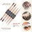 Yasterd Nail Art Brush Set Professional- 5pcs Double-Ended Nail Art Brushes for Long Lines, Thin Liner brush for Nails Detail, Nail Design Brush Ombre Brush 3D Brush Kits for Gel Polish Acrylic Nail Drawing
