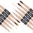 Yasterd Nail Art Brush Set Professional- 5pcs Double-Ended Nail Art Brushes for Long Lines, Thin Liner brush for Nails Detail, Nail Design Brush Ombre Brush 3D Brush Kits for Gel Polish Acrylic Nail Drawing