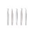 Fushcia 5 Pcs Stainless Steel Lash Tweezers - Eyelash Extension Tweezers for Removing Ingrown Facial Hair - Straight Curved Shape Ingrown Hair Tweezers Set - Eyelash Applicator Tool