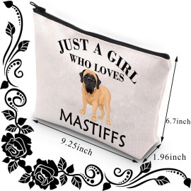 BDPWSS Mastiff Dog Gift Mastiff Mom Gift Mastiff Lover Gift Just a Girl Who Loves Mastiffs Travel Pouch For Mastiff Owner (Girl Loves Mastiffs) BDPWSS Mastiff Dog Gift Mastiff Mom Gift Mastiff Lover Gift Just a Girl Who Loves Mastiffs Travel Pouch For Mastiff Owner (Girl Loves Mastiffs)