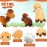 Sosation 9 Pack Camel Stuffed Animal Camel Plush Cute Doll Toy Soft Small Stuffed Hanging Ornaments for Keys Purse Backpack School Bags, DIY Birthday Party Favors, 5.5 x 2 Inches