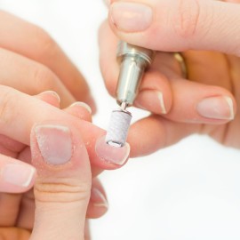 Rolybag Sanding Bands with Storage Box - 100 Superfine Grinding Wheel Sand Bands and 2 Mandrels for 3/32 Nail Drill Machine - 240 Grit