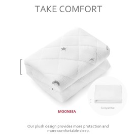 Waterproof Bassinet Mattress Pad Cover Compatible with Halo Bassinest Swivel, Glide Sleeper, Waterproof Bassinet Mattress Protector, Breathable Proven to Reduce Suffocation Risk, Grey Star