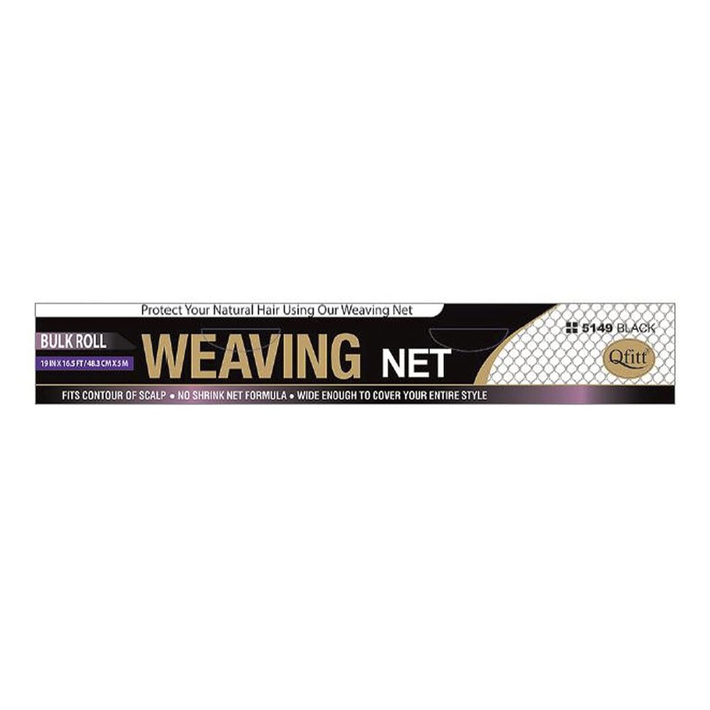 Qfitt Weaving Net Bulk Roll Fits Contour of Scalp/No Shrink Net Formula/Wide Enough To Cover Your Entire Style (19 x 16.5 ft - 5149)