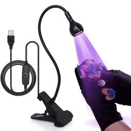 AORAEM UV LED Nail Lamp with UV Protection Gloves, 3W LED Nail Manicure Dryer Curing Light with Gooseneck and Clamp Portable Flash Cure Lamps for Gel Nails Home DIY Professional, Black AORAEM UV LED Nail Lamp with UV Protection Gloves, 3W LED Nail Manicure Dryer Curing Light with Gooseneck and Clamp Portable Flash Cure Lamps for Gel Nails Home DIY Professional, Black