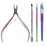 Cuticle Trimmer with Cuticle Pusher, SoHai Cuticle Remover Cutter Nipper and Triangle Cuticle Nail Pusher Peeler Scraper, Durable Dead Skin Clipper Manicure Pedicure Tools (Colorful)