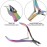 Cuticle Trimmer with Cuticle Pusher, SoHai Cuticle Remover Cutter Nipper and Triangle Cuticle Nail Pusher Peeler Scraper, Durable Dead Skin Clipper Manicure Pedicure Tools (Colorful)