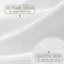 WOWOTEX Disposable Face Towel Biodegradable Large Dry Face Wipes 120 Count/2 Box Extra Thick Soft Clean Facial Towels for Sensitive Skin, Makeup Removing, Facial Cleansing, Nursing, Travel, 1012