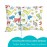 Little Sleepy Head Toddler Pillow with Pillowcase 13x18 - Kids Pillow for Sleeping - Better Neck Support Ergonomic Pillow and Toddler Pillowcase - Best Pillows for Kids (Dinosaurs White)