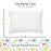Little Sleepy Head Toddler Pillow with Pillowcase 13x18 - Kids Pillow for Sleeping - Better Neck Support Ergonomic Pillow and Toddler Pillowcase - Best Pillows for Kids (Dinosaurs White)