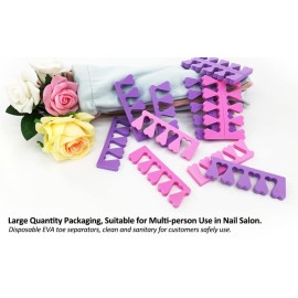 Toe Separators Set - 24 Pieces Soft & Durable Pedicure Tools Kit For Feet, Toe Separators For Women& Girls