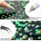 AUREHEN 10000PCs 2-6MM Jelly Deep Green AB Resin Flat Back Rhinestones, Round Non Hotfix Resin Rhinestones Nail Gems Stones with Tweezer & Picker Pen for Tumblers Nail Art & DIY Decoration