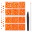 AUREHEN 10000PCs 2-6MM Jelly Orange-red AB Resin Flat Back Rhinestones, Round Non Hotfix Resin Rhinestones Nail Gems Stones with Tweezer & Picker Pen for Tumblers Nail Art & DIY Decoration