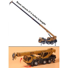Gemini&Genius 1/50 Scale Autocrane Toys, Crane Truck Construction Vehicle, Alloy Boom Truck Engineering Car Models, Great Gifts, Collections, Cake Toppers, Room Decoration for Kids