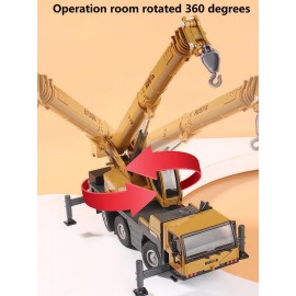 Gemini&Genius 1/50 Scale Autocrane Toys, Crane Truck Construction Vehicle, Alloy Boom Truck Engineering Car Models, Great Gifts, Collections, Cake Toppers, Room Decoration for Kids
