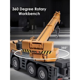 Gemini&Genius 1/50 Scale Autocrane Toys, Crane Truck Construction Vehicle, Alloy Boom Truck Engineering Car Models, Great Gifts, Collections, Cake Toppers, Room Decoration for Kids