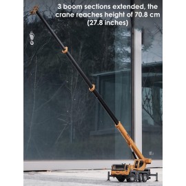 Gemini&Genius 1/50 Scale Autocrane Toys, Crane Truck Construction Vehicle, Alloy Boom Truck Engineering Car Models, Great Gifts, Collections, Cake Toppers, Room Decoration for Kids