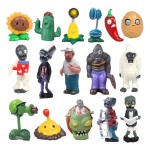 JHESAO 16 PCS Plants PVZ Toys Set Zombies Figurines Series PVZ Plush PVC Toys New, Great Gifts for Kids and Fans, Birthday and Party