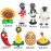 JHESAO 16 PCS Plants PVZ Toys Set Zombies Figurines Series PVZ Plush PVC Toys New, Great Gifts for Kids and Fans, Birthday and Party
