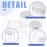 Glarks 12 Pack 4oz Glass Jars with Lids, Round Clear Glass Jars with Inner Liner and Silver Lids for Storing Creams, Beauty Products, Cosmetic and Ointments