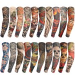 ChurlChurl 20PCS Tattoo Sleeves for Men and Women, Temporary Arm Sunscreen Sleeves for Teens Kids, Slip-on Kit