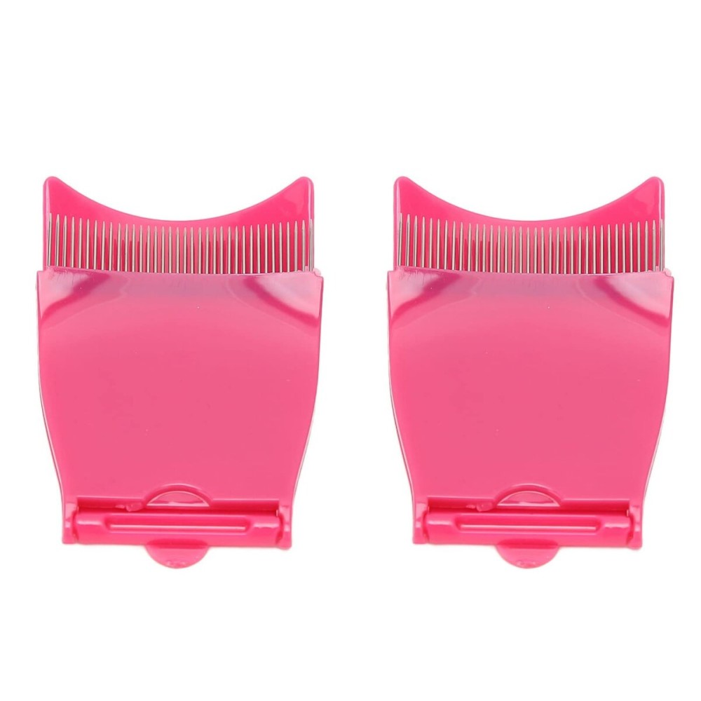 Sonew 2 Pcs Portable Folding Eye Lash Comb, Eyelash Separator for Home Travel and Office, Eyelash Grooming Tool for Eye Beauty